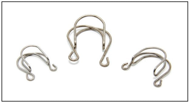 Stainless Steel Laboratory Joint Clip – Standard Taper Glassware Clamp (Keck Style, Size 10–45)